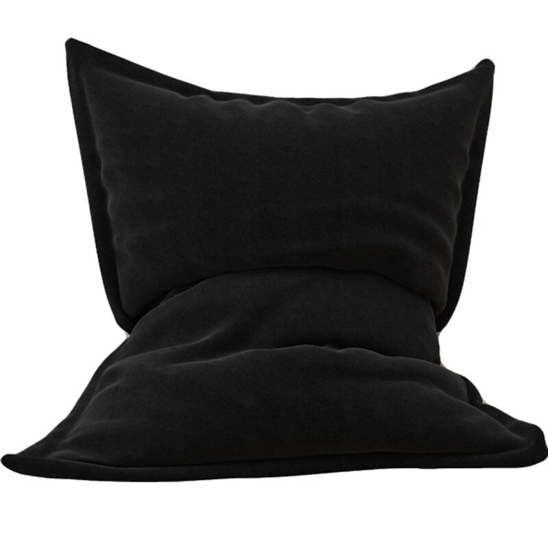 Fotoliu tip Puf Topcho, Model perna, Poliester, Negru