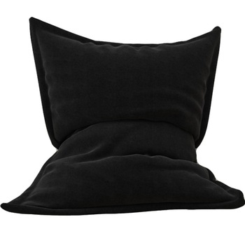 Fotoliu tip Puf Topcho, Model perna, Poliester, Negru Fotoliu tip Puf Topcho, Model perna, Poliester, Negru