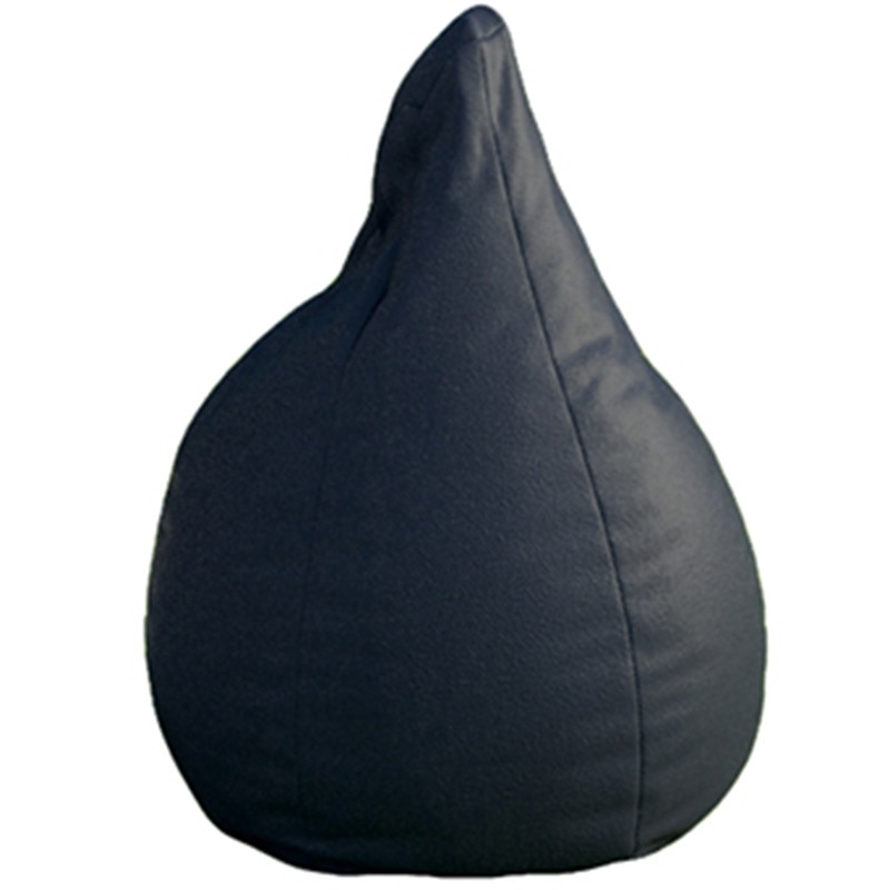 Fotoliu tip Puf Topcho, Little Pear, Damasc, 75x90cm, Gri inchis