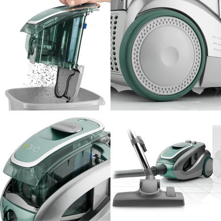 Aspirator fara sac Zelmer ZVC315HP, 1.2 l, 700 W, Perie parchet, Filtru HEPA 13, Verde