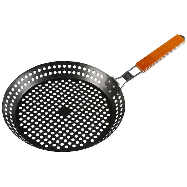 Tigaie pentru gratar fara grasime, 30 cm, Master Grill MG249