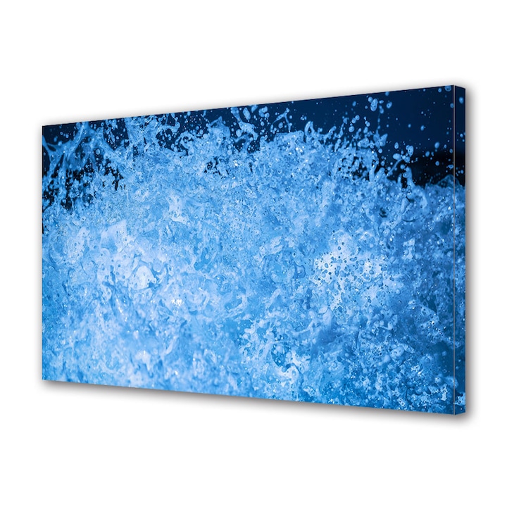 Tablou Canvas Premium, Art Star, Ape iluminate, Abstract, Panza pe cadru de lemn, Decoratiuni Moderne pentru Casa, 20 x 30 cm