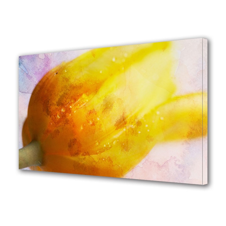 Tablou Canvas Premium, Art Star, Lalea abstracta, Abstract, Panza pe cadru de lemn, Decoratiuni Moderne pentru Casa, 20 x 30 cm