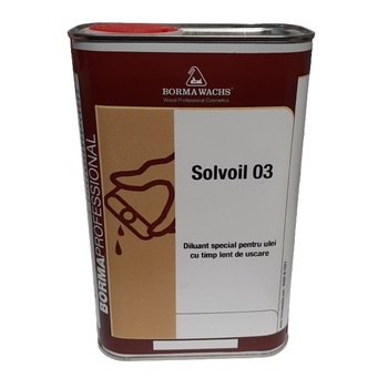 Diluant pentru uleiuri cu uscare rapida, Borma Wachs, Solvoil 03, 1 L Diluant pentru uleiuri cu uscare rapida, Borma Wachs, Solvoil 03, 1 L