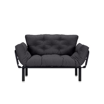 Canapea Extensibila 2 locuri SUNNY, pentru terasa, 155X70X85 cm, Gri Canapea Extensibila 2 locuri SUNNY, pentru terasa, 155X70X85 cm, Gri