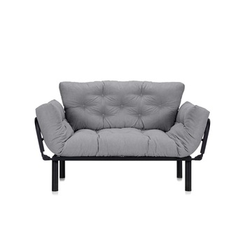 Canapea Extensibila 2 locuri SUNNY, pentru terasa, 155X70X85 cm, Gri deschis Canapea Extensibila 2 locuri SUNNY, pentru terasa, 155X70X85 cm, Gri deschis