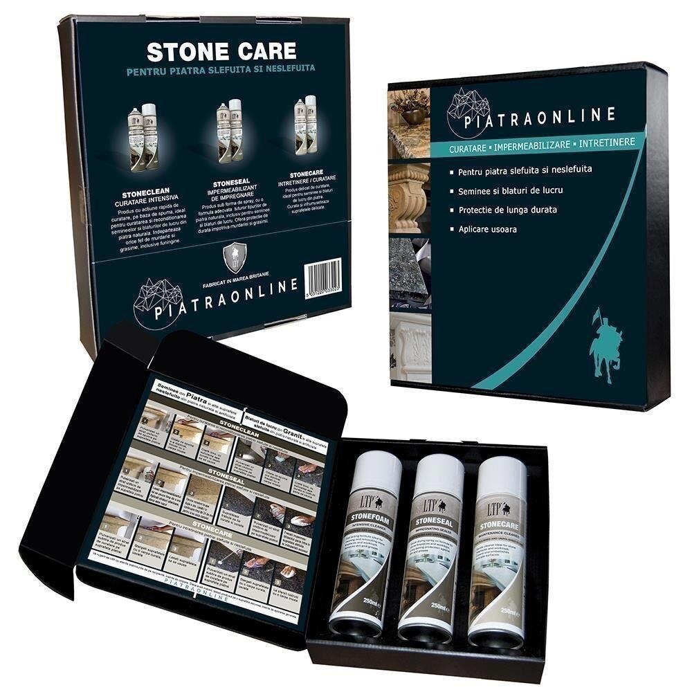 LTP Stone Care Kit - Pachet complet pt Piatra Naturala (curata, impermeabilizeaza si intretine)