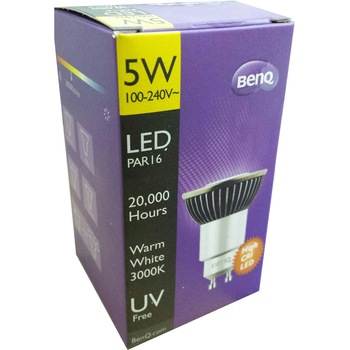Corp iluminare LED, BenQ PAR16, 5W, Lumina calda 3000K, CRI 85, 215 lumeni, Functionare peste 20000 de ore, GU10 Corp iluminare LED, BenQ PAR16, 5W, Lumina calda 3000K, CRI 85, 215 lumeni, Functionare peste 20000 de ore, GU10