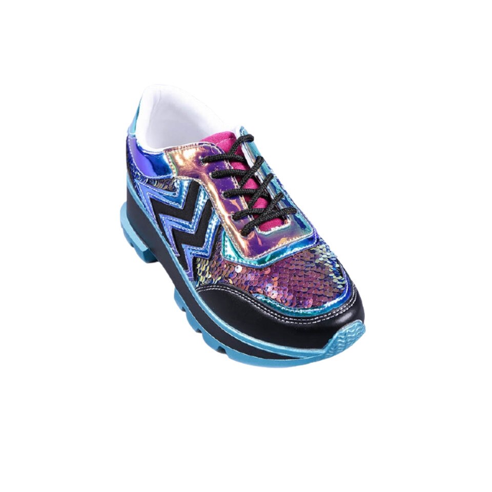 Pantofi sport dama Tereza, M-JG-2017, Albastru/Negru