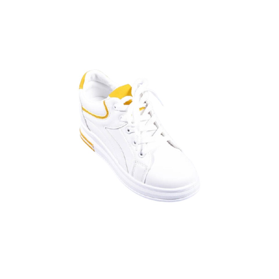 Pantofi sport dama Park, M-BO-558, Alb/Galben, 38