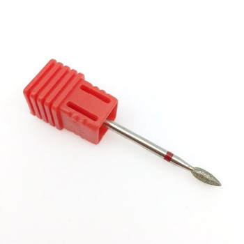 Cap freza (Bit) flacara mare , pentru cuticula , duritate medie , rosu Cap freza (Bit) flacara mare , pentru cuticula , duritate medie , rosu