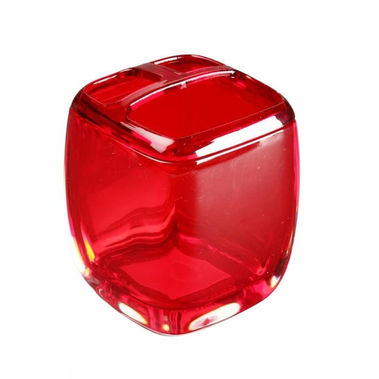 Suport periute transparent, Versa Home, Rosu