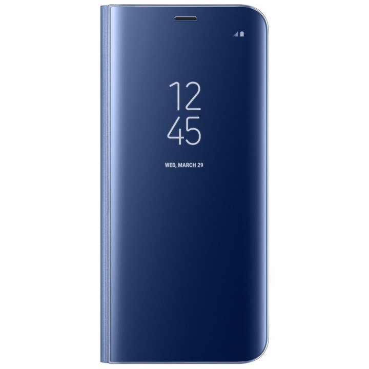 Iphone X / Xs tok, átlátszó pénztárca, sötétkék, Paramount