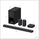 Саундбар SONY HT-S40R, 5.1, 600W, Bluetooth, Dolby Audio, Черен