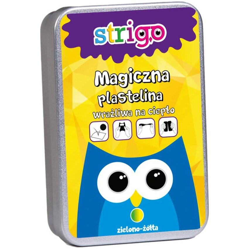 Plastilina magica Strigo Termosensibila Verde-Galben