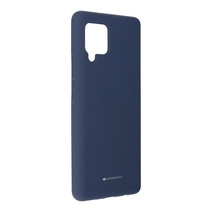 Husa Silicon Premium Mercury pentru Samsung Galaxy A42 5G, Navy