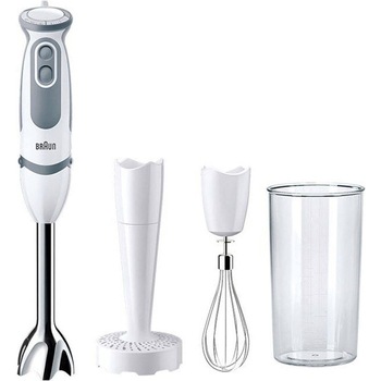 Mixer vertical Braun MQ5207WH, 1000 W, Pahar gradat 0.6 l, Accesoriu piure, Tel, 21 trepte viteza, Alb/Gri Mixer vertical Braun MQ5207WH, 1000 W, Pahar gradat 0.6 l, Accesoriu piure, Tel, 21 trepte viteza, Alb/Gri