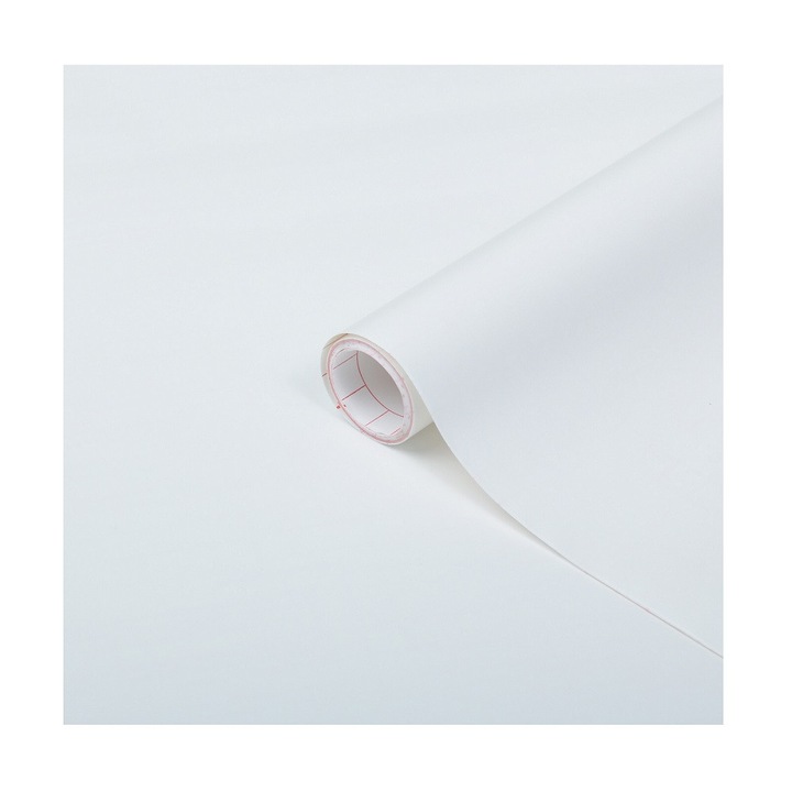 Самозалепващо Фолио, Davo Pro® D-c-Fix, PVC Декоративно Покритие Устойчиво На Надраскване И Светлина, Лесно За Монтаж И Почистване, За Врати, Шкафове, Стени, Гладки Повърхности, Подходящо За Кухня, Баня, Офис, 67.5cm x 2m, Бял Мат