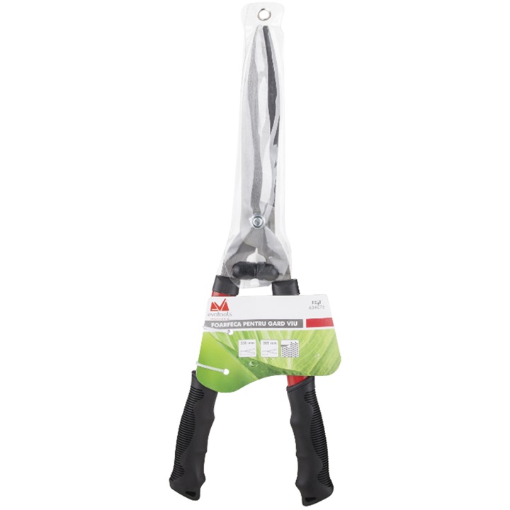 Foarfeca profesionala pentru gard viu Evotools 634076, 53 cm lungime, Soft Grip