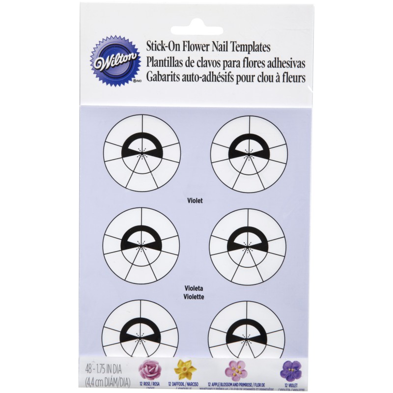 Sablon pentru modelarea florilor din glazura, 4 buc, Wilton