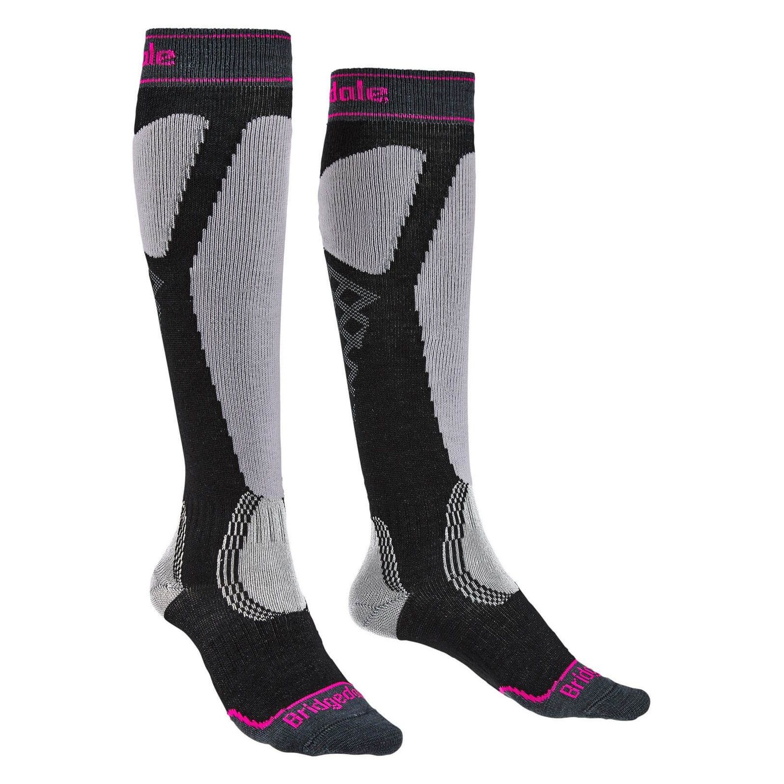Sosete sport, Bridgedale Easy On Merino Endurance Over Calf Wmn, Negru, WS