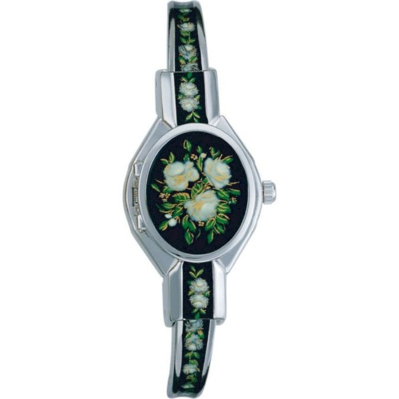 Ceas analogic pentru femei, Andre Mouche, 137-04021, Quartz, Model flori, Multicolor