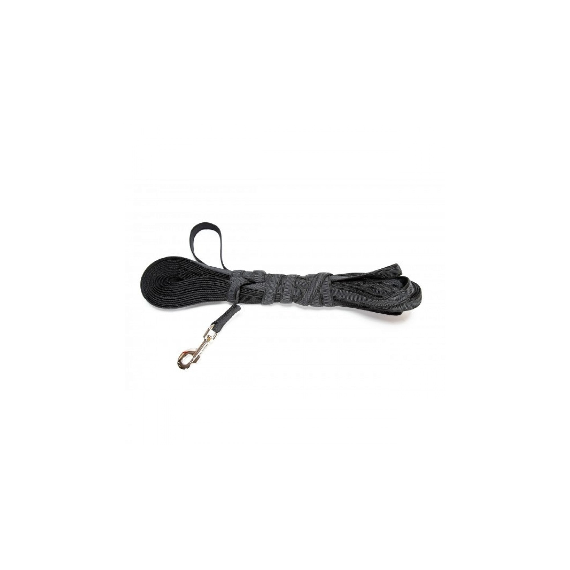 Lesa antiderapanta neagra cu maner pentru caini, Julius-K9, 20 mm/ 15 m