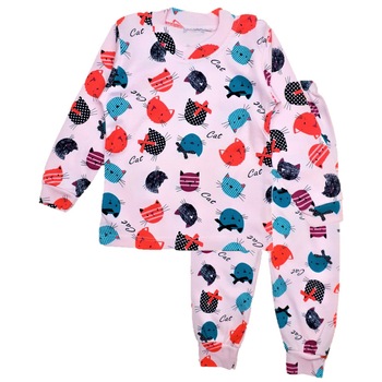Pijama Pisicute, Pretty kitten, Roz Pijama Pisicute, Pretty kitten, Roz