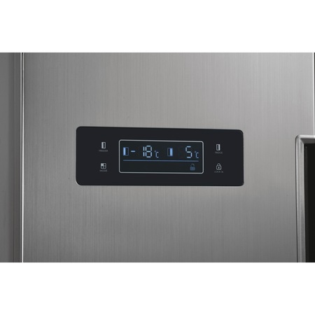 Side by side Candy CHSBSO 6174XWD, 529 litri, Clasa E, Total No frost, Dozator de apa, H 177 cm, Inox