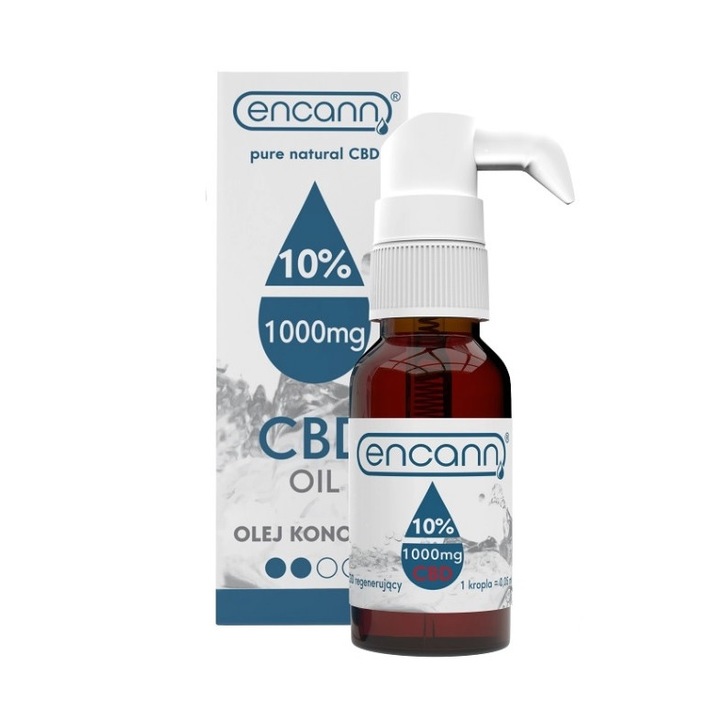 CBD масло от канабис 10%, 1000 mg CBD, Канабидиол, Encann, 10 мл