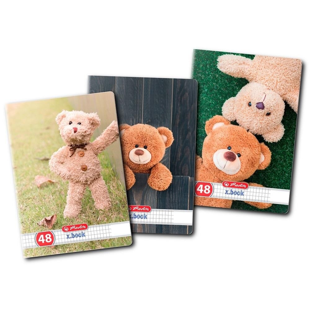 Set 10 Caiete A5, 48 File, 70g/mp, Matematica, Herlitz Teddy