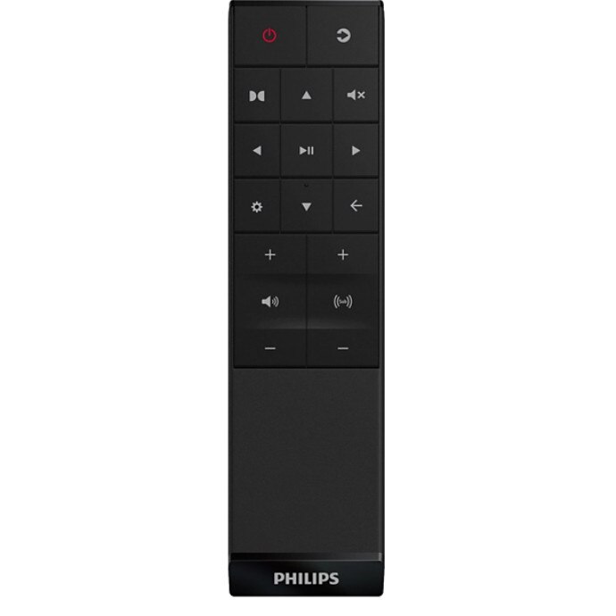 Soundbar Philips 3.1 cu subwoofer wireless si Compatibila cu DTS Play-FI, 1 woofer de 6,5", 300 W RMS, Dolby Atmos, Google Asistant/Alexa, Negru