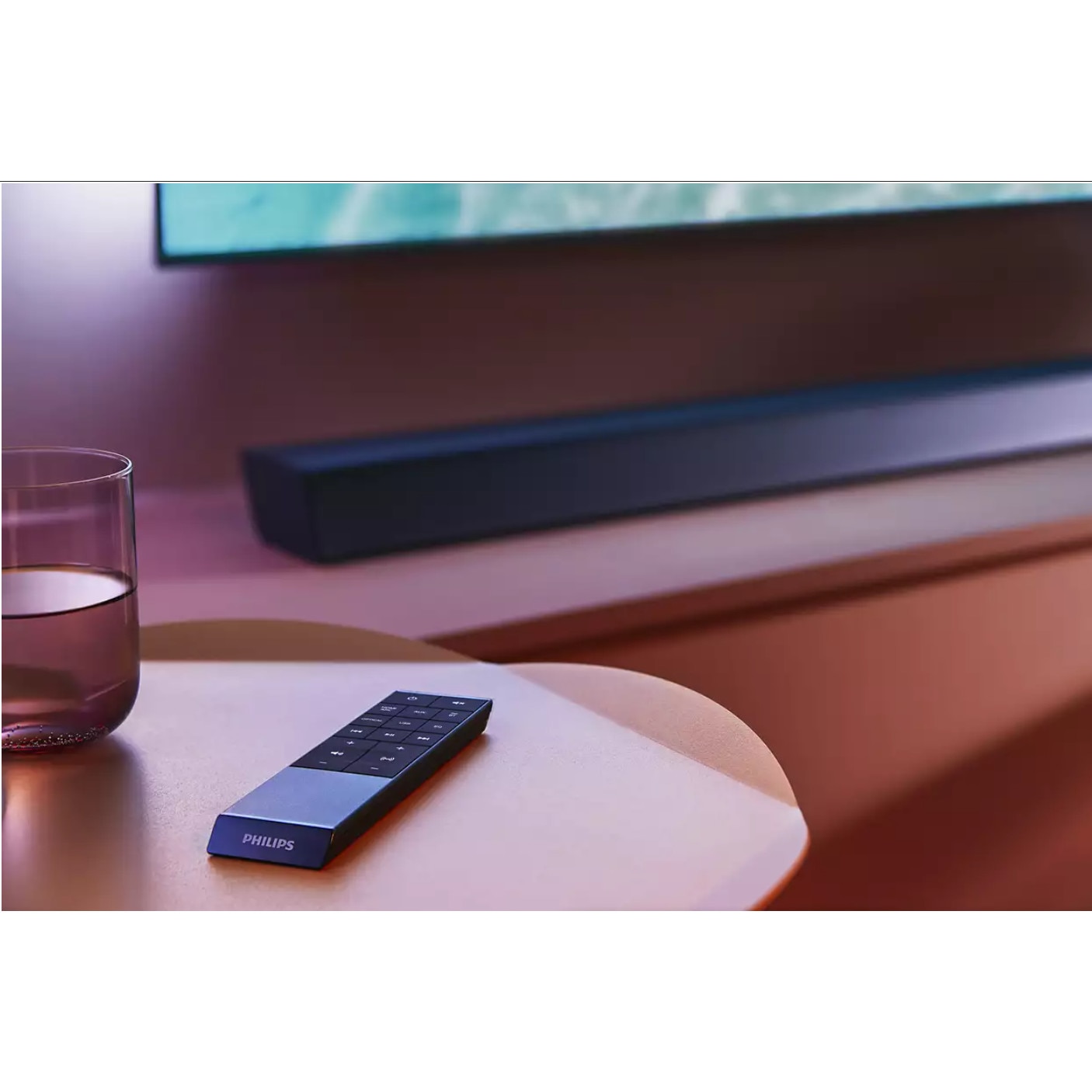 Soundbar Philips 3.1 cu subwoofer wireless si Compatibila cu DTS Play-FI, 1 woofer de 6,5", 300 W RMS, Dolby Atmos, Google Asistant/Alexa, Negru