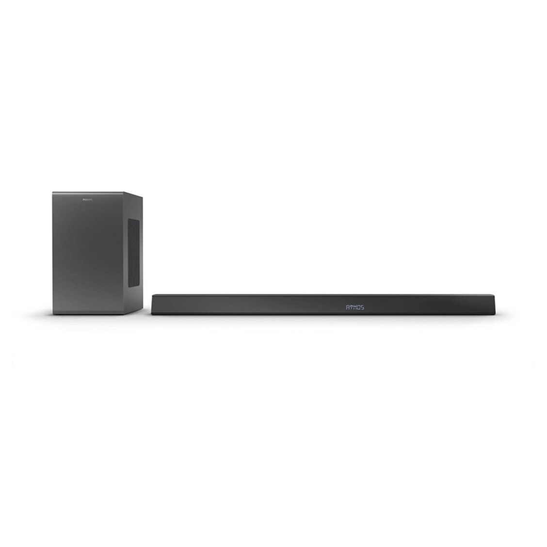 Soundbar Philips 3.1.2 cu Subwoofer Wireless, Tehnologie Dolby Atmos, 600 W, Compatibil cu DTS Play-Fi, Asistenti Vocali, Woofer 8