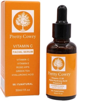 Ser facial cu Vitamina C + AHA serum ,ceai verde , peptide si acid hialuronic 30ml Ser facial cu Vitamina C + AHA serum ,ceai verde , peptide si acid hialuronic 30ml