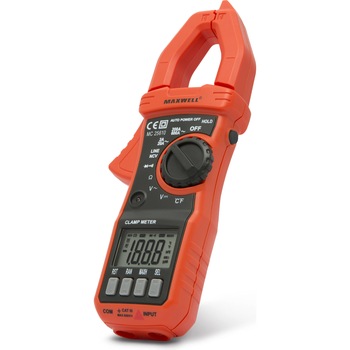 Clampmetru digital Maxwell Digital 25610, cu semnalizare sonora, test dioda, test continuitate, hold Clampmetru digital Maxwell Digital 25610, cu semnalizare sonora, test dioda, test continuitate, hold