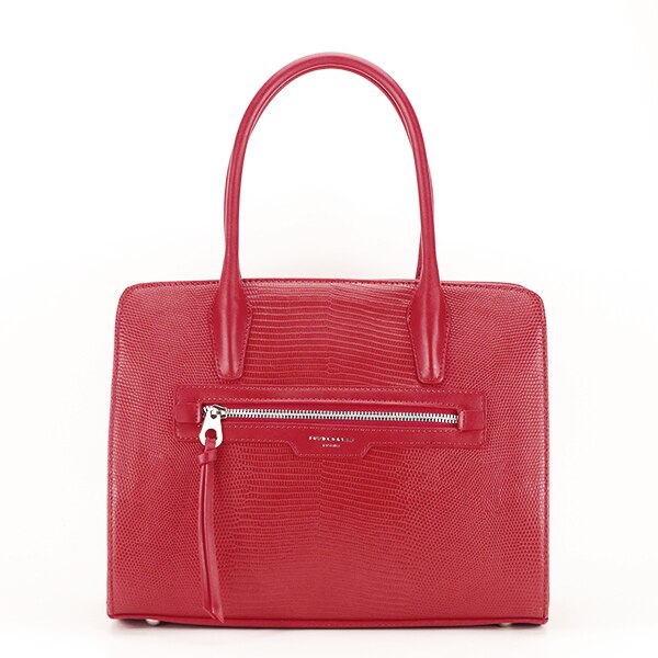 Geanta cu imprimeu Agatha Rosu