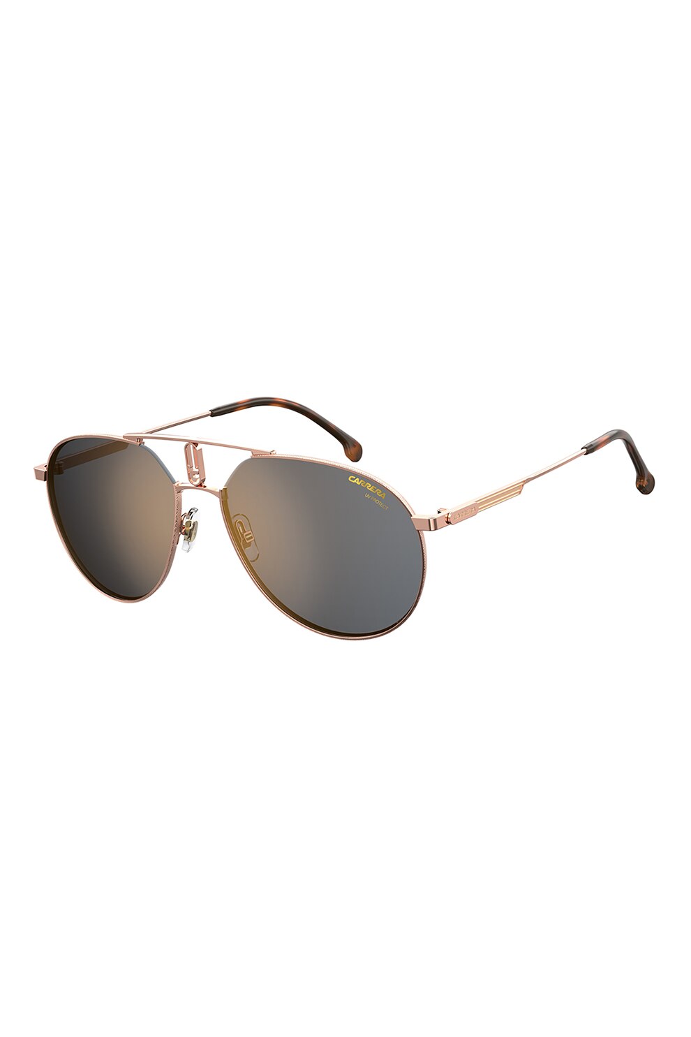Carrera, Ochelari de soare aviator, unisex, Auriu/Negru, 59-17-145 Standard