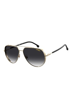Carrera, Ochelari de soare unisex,aviator, cu lentile in degrade, Auriu/Negru, 60-13-145 Standard Carrera, Ochelari de soare unisex,aviator, cu lentile in degrade, Auriu/Negru, 60-13-145 Standard