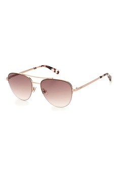 Fossil, Ochelari de soare aviator cu lentile in degrade, Auriu/Rosu, 54-17-140 Standard Fossil, Ochelari de soare aviator cu lentile in degrade, Auriu/Rosu, 54-17-140 Standard