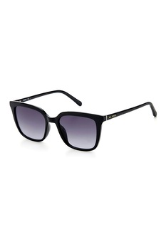 Fossil, Ochelari de soare patrati cu lentile in degrade, Negru/Violet, 53-18-140 Standard Fossil, Ochelari de soare patrati cu lentile in degrade, Negru/Violet, 53-18-140 Standard