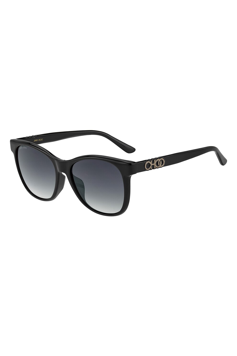 Jimmy Choo, Ochelari de soare cu lentile in degrade, Negru, 56-17-140 Standard