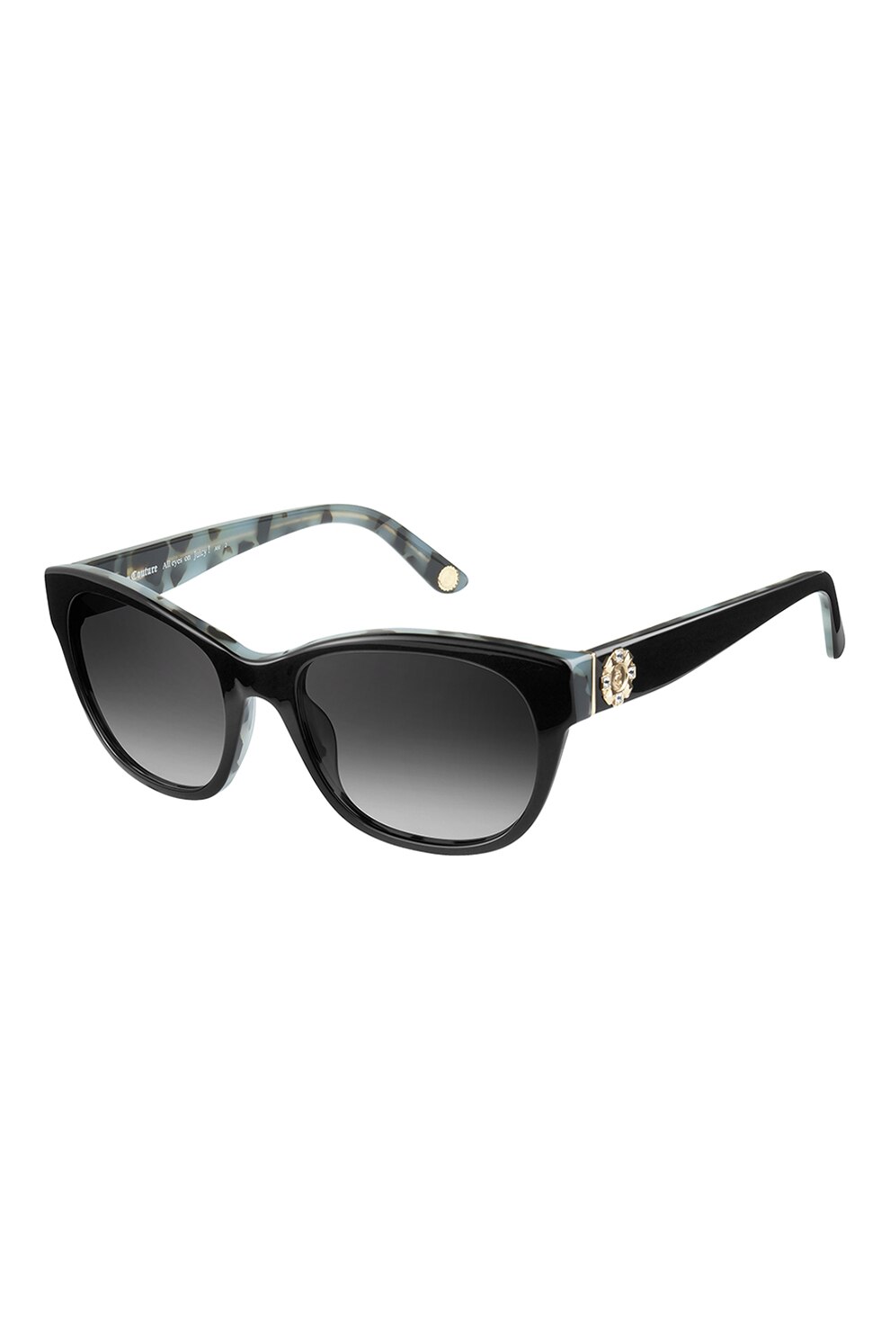 Juicy Couture, Ochelari de soare cu lentile in degrade, Negru, 53-19-140 Standard
