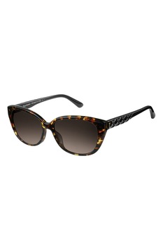 Juicy Couture, Ochelari de soare cat-eye, Negru/Maro, 54-16-140 Standard Juicy Couture, Ochelari de soare cat-eye, Negru/Maro, 54-16-140 Standard
