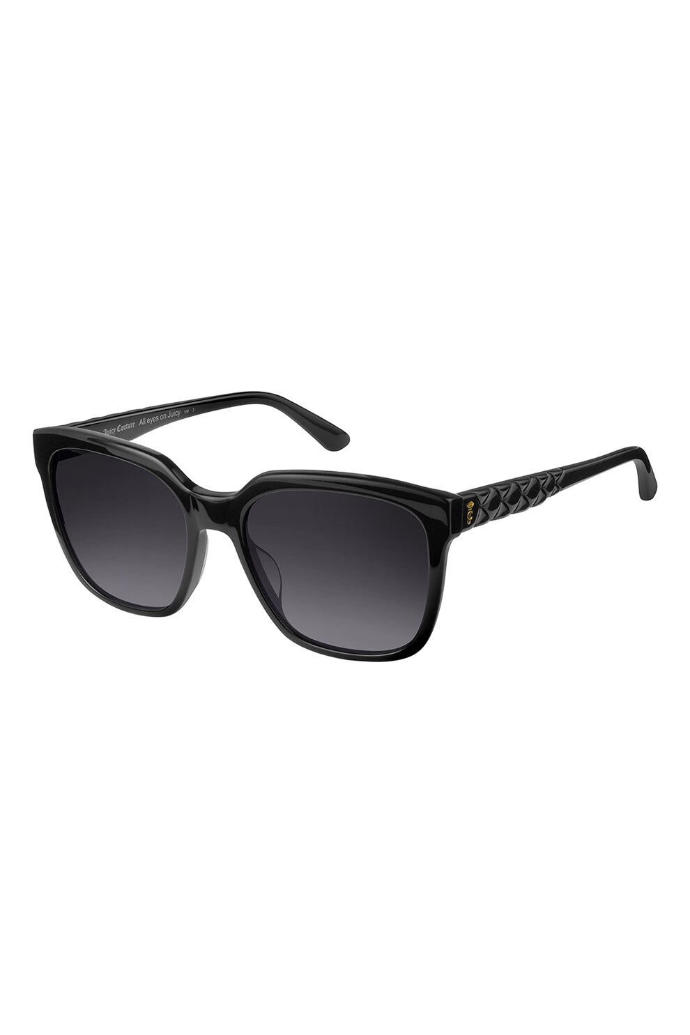 Juicy Couture, Ochelari de soare cu lentile in degrade, Negru, 55-18-140 Standard