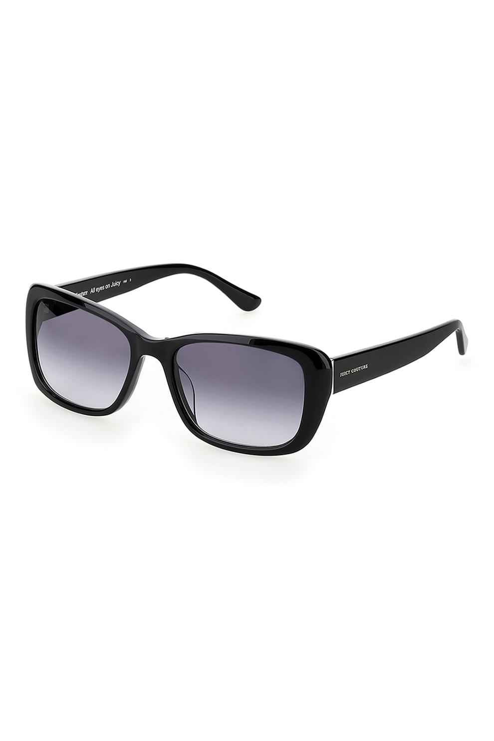 Juicy Couture, Ochelari de soare cu lentile in degrade, Negru/Violet, 55-18-135 Standard