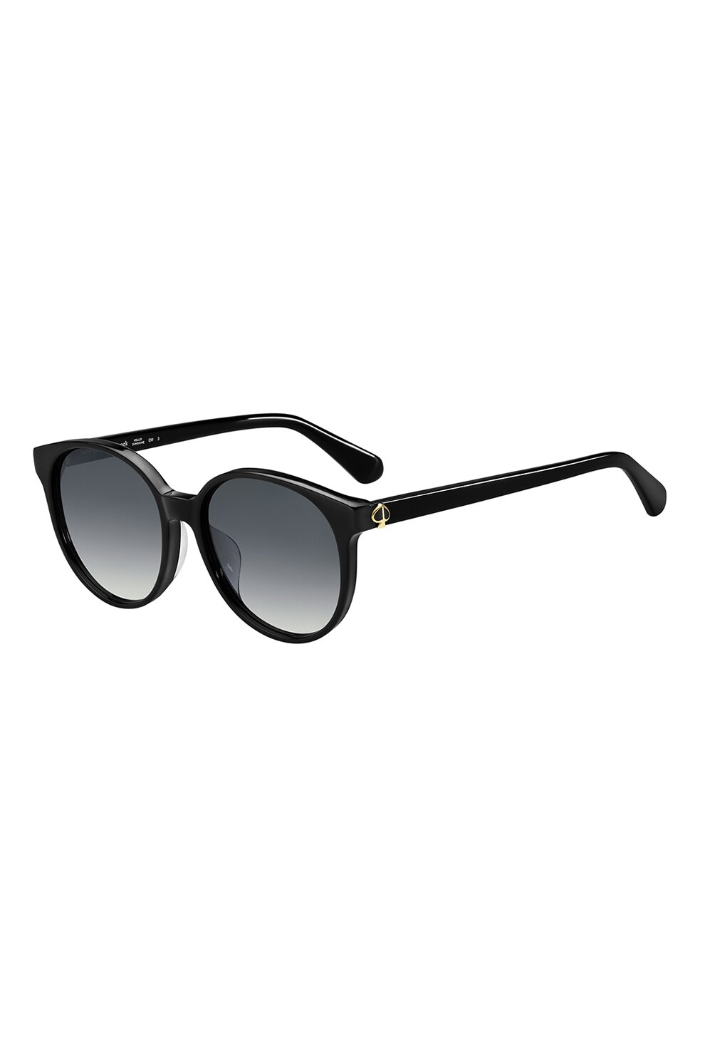 KATE SPADE, Ochelari de soare rotunzi cu lentile in degrade Eliza, Negru, 55-17-145 Standard
