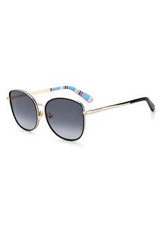 KATE SPADE, Ochelari de soare cat-eye Maryam, Auriu/negru/albastru, 56-17-140 Standard KATE SPADE, Ochelari de soare cat-eye Maryam, Auriu/negru/albastru, 56-17-140 Standard