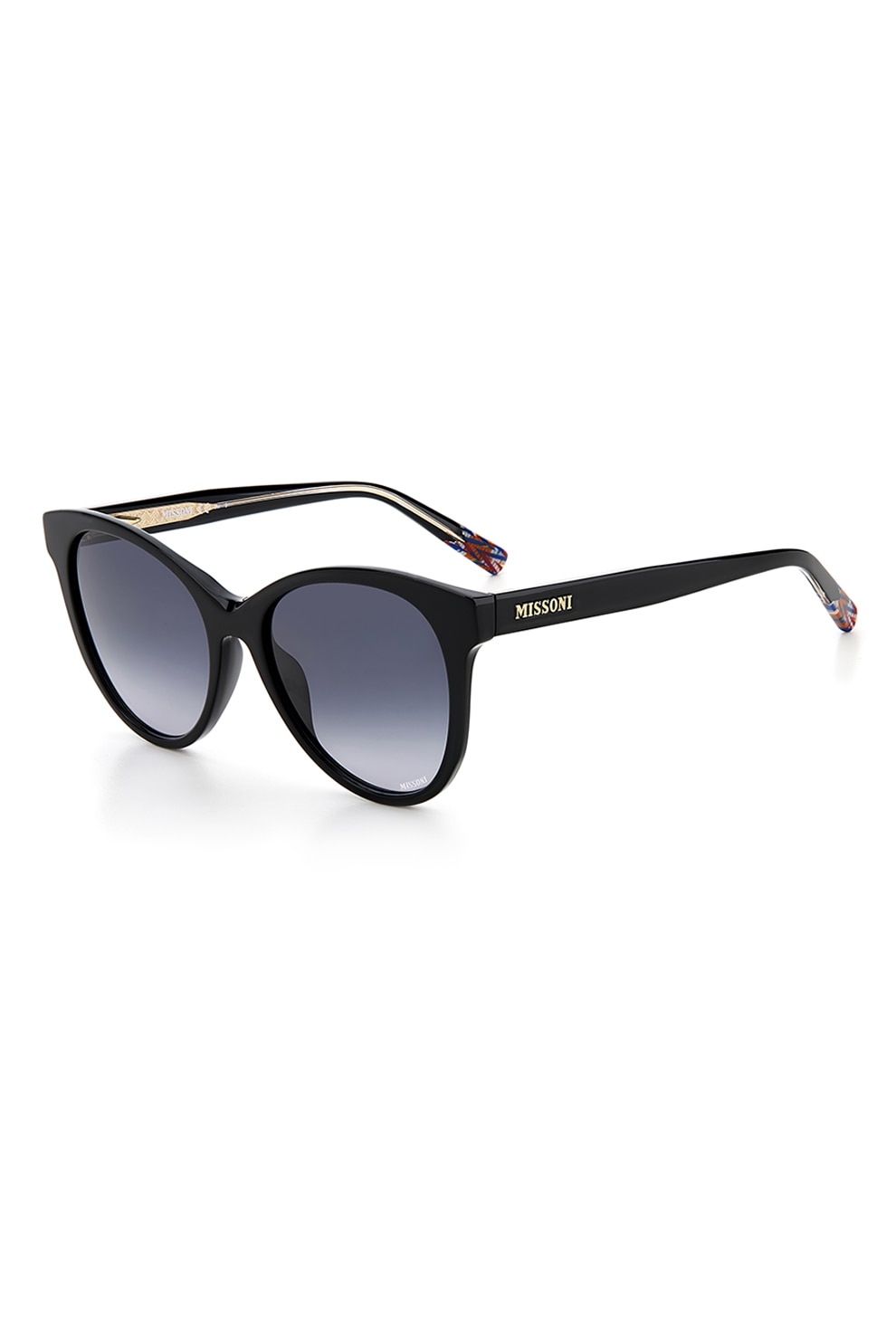 Missoni, Ochelari de soare butterfly cu lentile in degrade, Negru/Print, 54-18-145 Standard