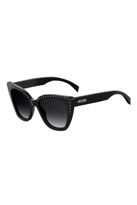 Moschino, Слънчеви очила Cat-Eye с градиента, Черен, 53-18-140 Standard